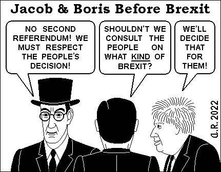 Jacob Rees-Magg and Boris Johnson